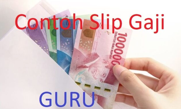 Contoh Slip Gaji Guru Cover